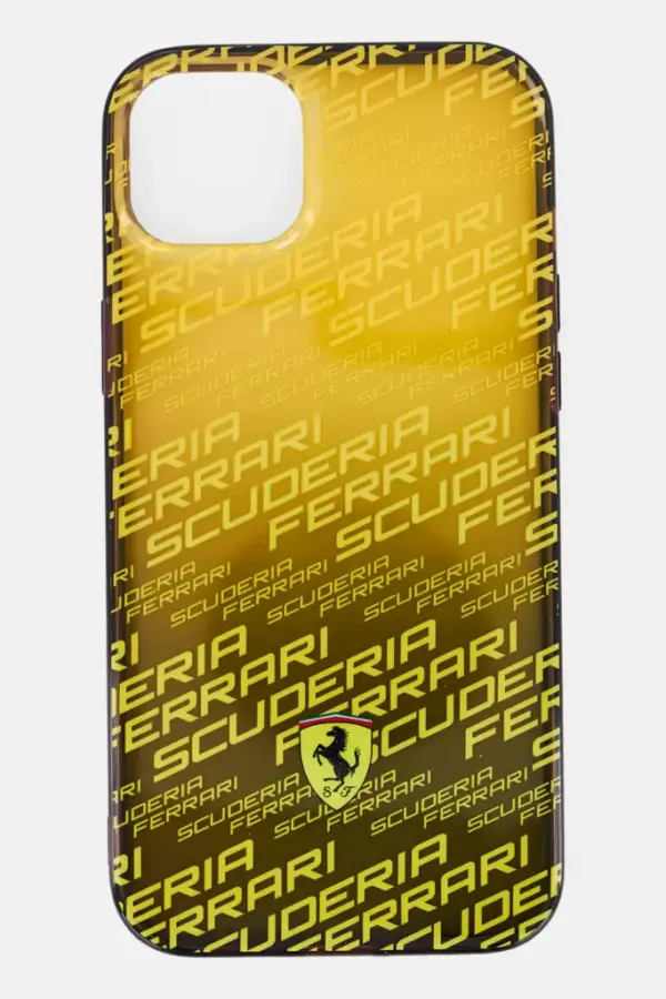 FERRARI BACK COVER IPHONE 13 PRO | YELLOW